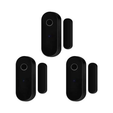 Imagem de Sensor De Alarme WiFi Para Portas E Janelas Tuya Alexa Google Com Cont
