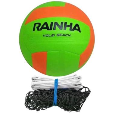 Imagem de Kit Bola Vôlei De Praia Rainha Beach Vôlei 2024 Rede De Mini Vôlei Mas