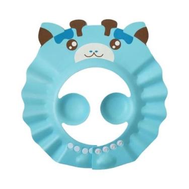 Imagem de Touca De Banho Para Bebê Com Proteção Para Olhos E Ouvidos, Leve E Div