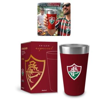 Imagem de Copo Térmico Stone Inox 473M Oficial Cerveja Time Fluminense - Visujoi
