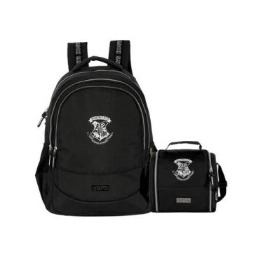 Imagem de Kit Harry Potter Mochila Costas + Lancheira Térmica Oficial - Luxcel