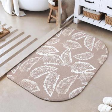 Imagem de Tapete de banho YDKGL Half Circle Thin Quick Dry, antiderrapante, lavá