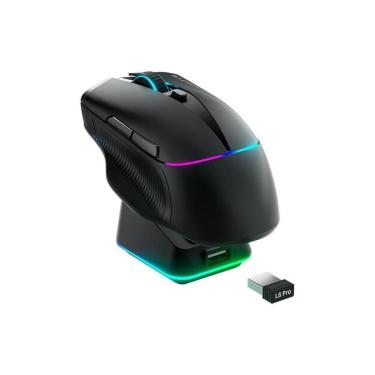 Imagem de Mouse gamer Machenike L8 pro, RGB, Support 8K, 2.4GHz Wireles + DOCK RGB, Carregamento Sem Fio-Unissex
