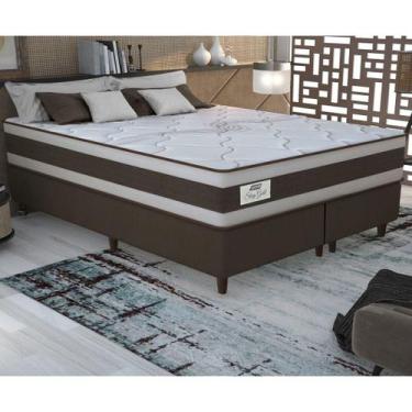 Imagem de Cama Box Conjugado King com Colchão (193x73x203) Sleep Gold Gazin CR35