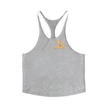 Imagem de Camiseta Sem Mangas Para Musculação Masculina, Tecido Durável, Camiset