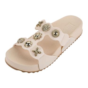 Imagem de Chinelo Feminino Slide Leve Moda Apliques Casual Zaxy Chamrs