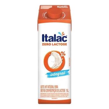 Imagem de Leite UHT Integral Zero Lactose Italac Caixa com Tampa 1l