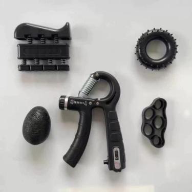 Imagem de Kit Fortalecedor De Mãos E Dedos Com Resistência Ajustável 5 Peças Ref
