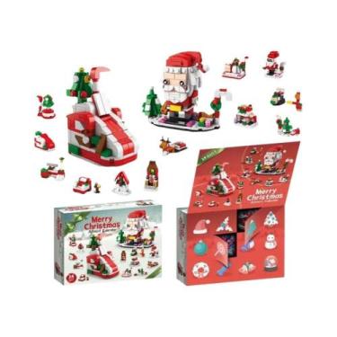 Imagem de Blocos De Montar De Aldeia De Natal: Brinquedo De Blocos De Encaixe Pa