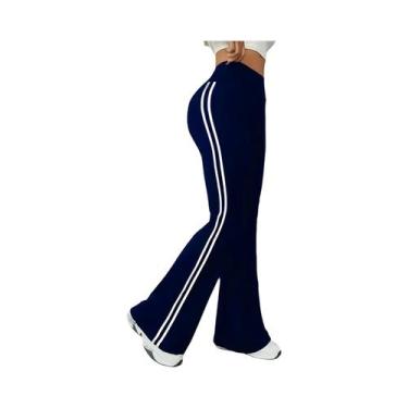 Imagem de Calças Casuais Femininas De Cintura Alta Slim Flare Moda Primavera Ver
