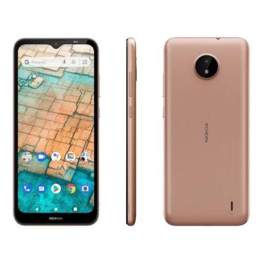 Imagem de Smartphone Nokia C20 32GB Dourado 4G Octa-Core 2GB RAM Tela 6,5 Câm. 5