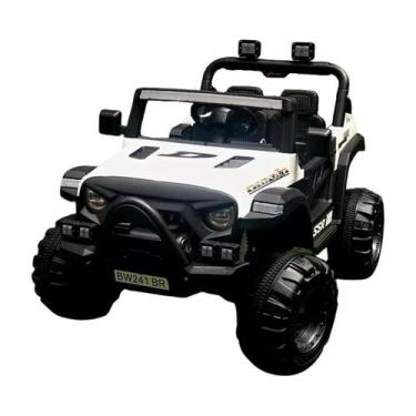 Imagem de Mini Carro Elétrico Quadriciclo UTV 12V 4x4 Importway Branco Assentos 