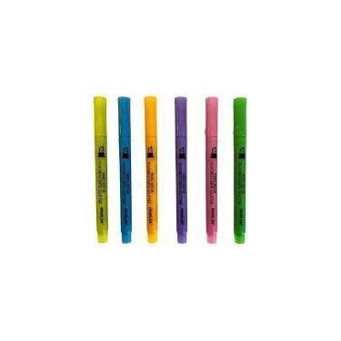 Imagem de Marca Texto Fluorescente com Glitter - Molin - 6 Cores - no-brand, Azu