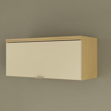 Imagem de Armário Aéreo 1 Porta Basculante 80cm Ellite Yescasa Amarelo/Canary/Of