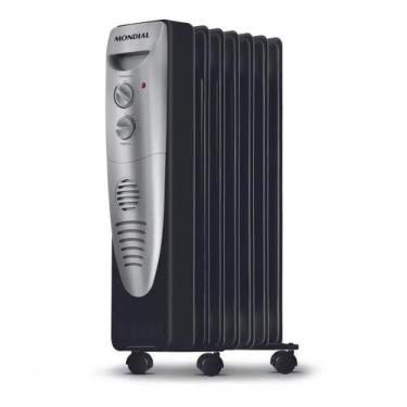 Imagem de Aquecedor A Óleo Mondial A-06 Cor Preto/Cinza 127v, 110V