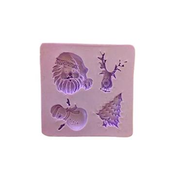 Imagem de Confeitaria dos moldes, F715 MOLDE DE SILICONE ELEMENTOS NATAL CONFEITARIA ARTESANATO