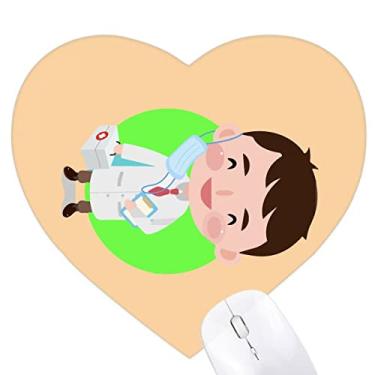 Imagem de Sling Doctor Nurse Treatment Job Heart Mousepad Tapete de borracha para escritório