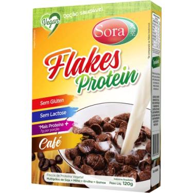 Imagem de Sora Cereal Corn Flakes Protein Vegano Café 120G