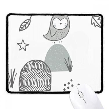 Imagem de Mousepad padrão nórdico de pássaro de desenho animado tapete de borracha para jogos