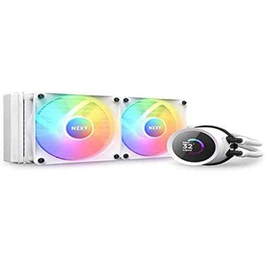 Imagem de Water Cooler NZXT Kraken 240 RGB - 240mm1.54in. Display, RGB Controller e RGB Fans Branco