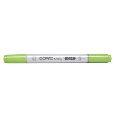Imagem de COPIC Marcador CIAO Ponta Dupla Redonda e Chanfrada, Cor G14 Apple Green, 1 unidade