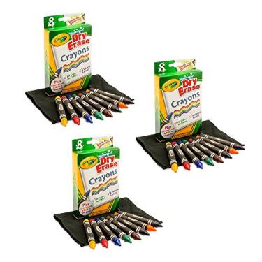 Imagem de Crayola 3 Pacotes De 8 Giz De Cera Apagável Embalados Por Maven Gifts 8 Unidades (Pacote Com 3)