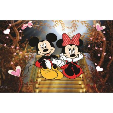 Imagem de Fundo Fotográfico Em Tecido Mickey E Minnie 2,60 X 1,50