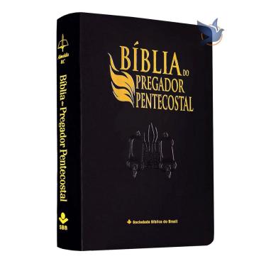 Imagem de Bíblia do Pregador Pentecostal com Sermões e Índice Revista Corrigida ARC preta