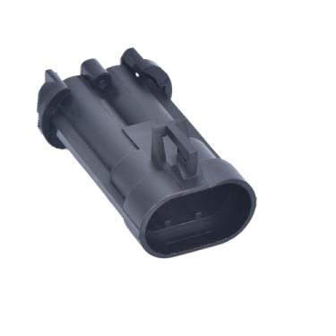 Imagem de 1 conjunto de conector fêmea ou macho de 2 pinos, 15363990 15363993 15344054, ventilador do tanque de água, plugue do radiador, se/nsor/s de mapa(Male with Pin)