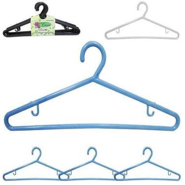 Imagem de Cabide Roupa Acrilico Gancho Colors 6 Pecas 38,5X15Cm 10Mm - By Casa