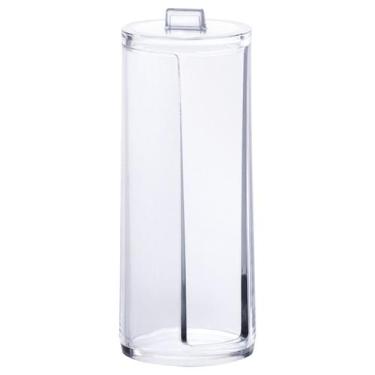 Imagem de Porta Algodão Organizador Acrílico Maquiagem Cotonete Tampa - Paramoun