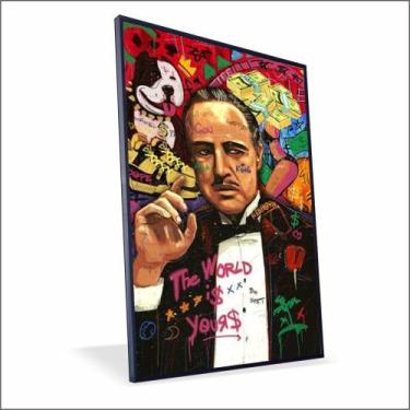 Imagem de Quadro Poderoso Chefão Vinil Com Vidro - Center Molduras, 70x50 Caixa,