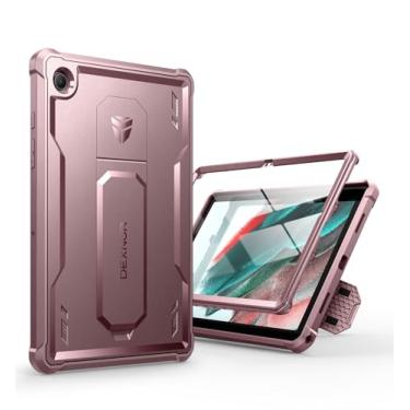 Imagem de Dexnor Capa para Samsung Galaxy Tab A8 10,5 polegadas 2022, [protetor de tela embutido e suporte] Capa protetora de corpo inteiro resistente à prova de choque para Galaxy Tab A8 - rosa