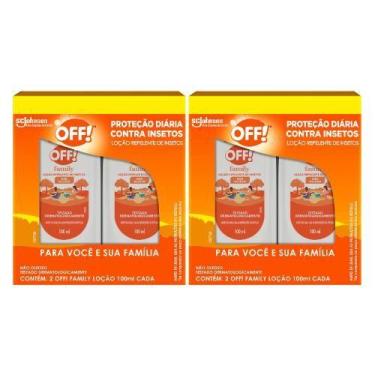 Imagem de Kit 2 Caixa Loção Repelente de Mosquitos e Insetos de 100ml - OFF!