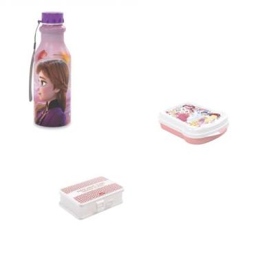 Imagem de Kit  Sanduicheira Garrafa Frozen ANNA e Porta mascaras - Plasutil