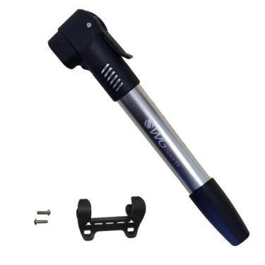 Imagem de Bomba de ar portátil alumínio bike WG Sports 86 PSI c/ suporte