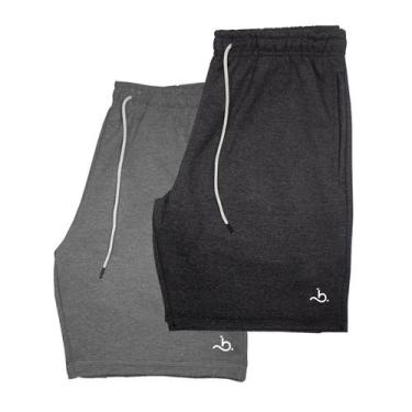 Imagem de Kit 2 Bermudas Masculina Moletom Short Moletinho Bueno - Bueno Store, 