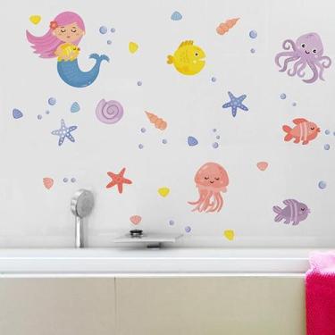 Imagem de Adesivo de Parede Infantil Sereia - Quartinhos