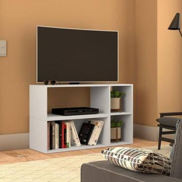 Imagem de Rack para TV 42" Regulável Branco Lilies Móveis - Nova Mobile