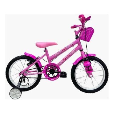 Imagem de Bicicleta Infantil Aro 16  Feminina + Rodinhas Laterais - Route Bike, 