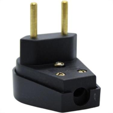 Imagem de Ilumi Pino Gigante 2P  Preto 10A1414 - Kit C/10 Pc
