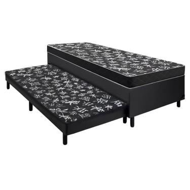 Imagem de Base Cama box + Auxiliar + Colchão D23 188x88X50