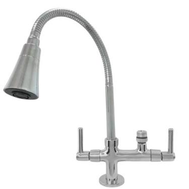 Imagem de 2142 C80 MAX Torneira Gourmet Bica Móvel Bancada Pia Mesa Cozinha Tubo
