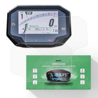Imagem de Mogico Kit protetor de tela de painel de vidro nano acessórios de motocicleta para Kawasaki Z H2 Z900 Z650 2020+ / Ninja ZX-10RR 2021+ / Z500 SE Z7 Hybrid Z e-1 ZX-4R ZX-6R ABS 2024+ (2 x