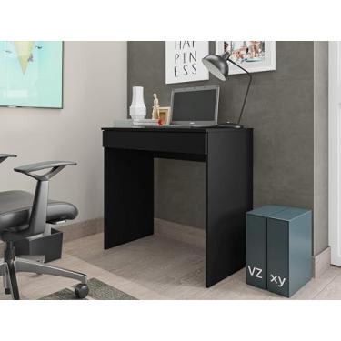 Imagem de Mesa Escrivaninha para Computador Quarto Escritório Compacta Preta