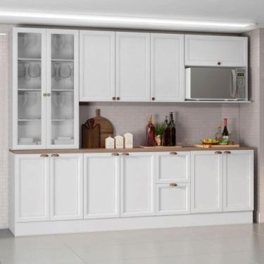 Imagem de Armário Aéreo Olivia para Micro Ondas - Poliman Moveis, Branco