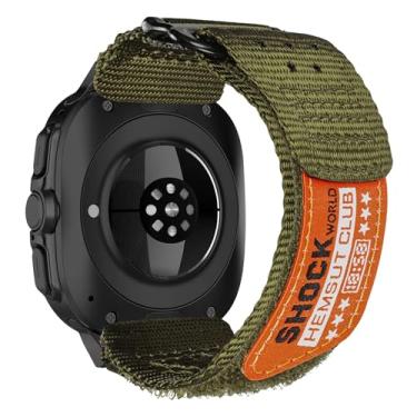 Imagem de Pulseira de relógio de nylon compatível com Samsung Galaxy Watch Ultra 1/2 (2025/2024), pulseira de nylon militar Galaxy Watch Ultra -47 mm para homens.