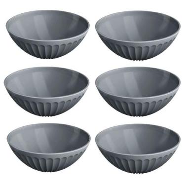 Imagem de Conjunto C/ 6 Tigelas Cumbucas Bowl 400ml P/ Frutas Saladas Refeições 