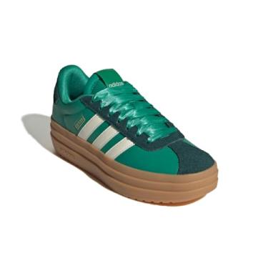 Imagem de adidas Tênis feminino Vl Court Bold, Verde quadrado/branco fora/Aurora Ivy, 35