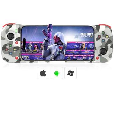 Imagem de Megadream Mobile Game Controller Gamepad for iPhone iOS Android PC: Works with iPhone 16/15/14/13/12/11, iPad, Samsung Galaxy, TCL, Tablet, Call of Duty, Minecraft - Directly Play (Camouflage)